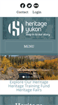 Mobile Screenshot of heritageyukon.ca